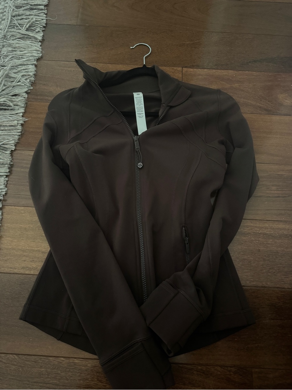 lululemon athletica Women's Chocolate Brown Zip Jacket Never worn